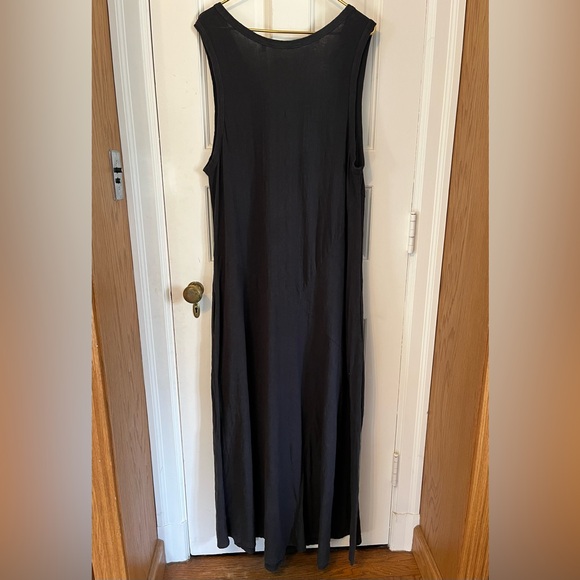 Soft Surroundings Black Tank Bailey Maxi Dress Sleeveless Pockets 2X Plus 5FG41 - Picture 10 of 12